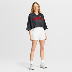 Women's Primetime Cropped Mesh Dri-FIT Fashion Jersey - San Francisco 49ers Jerseys