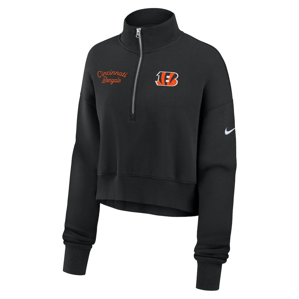 Women's Primetime Phoenix Half-Zip Sweatshirt - Cincinnati Bengals Sweatshirts