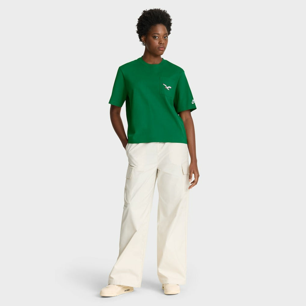 Women's Rewind Pocket Boxy T-Shirt - Philadelphia Eagles T-shirts