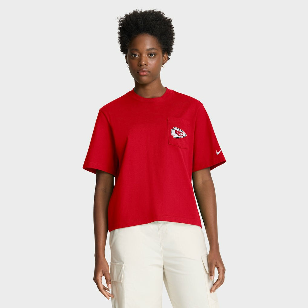 Women's Rewind Pocket Boxy T-Shirt - Kansas City Chiefs T-shirts