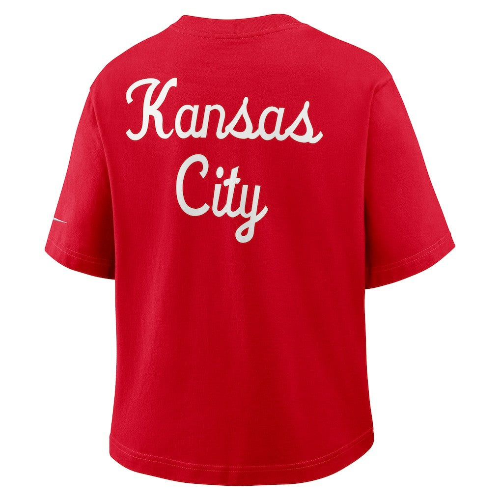 Women's Rewind Pocket Boxy T-Shirt - Kansas City Chiefs T-shirts