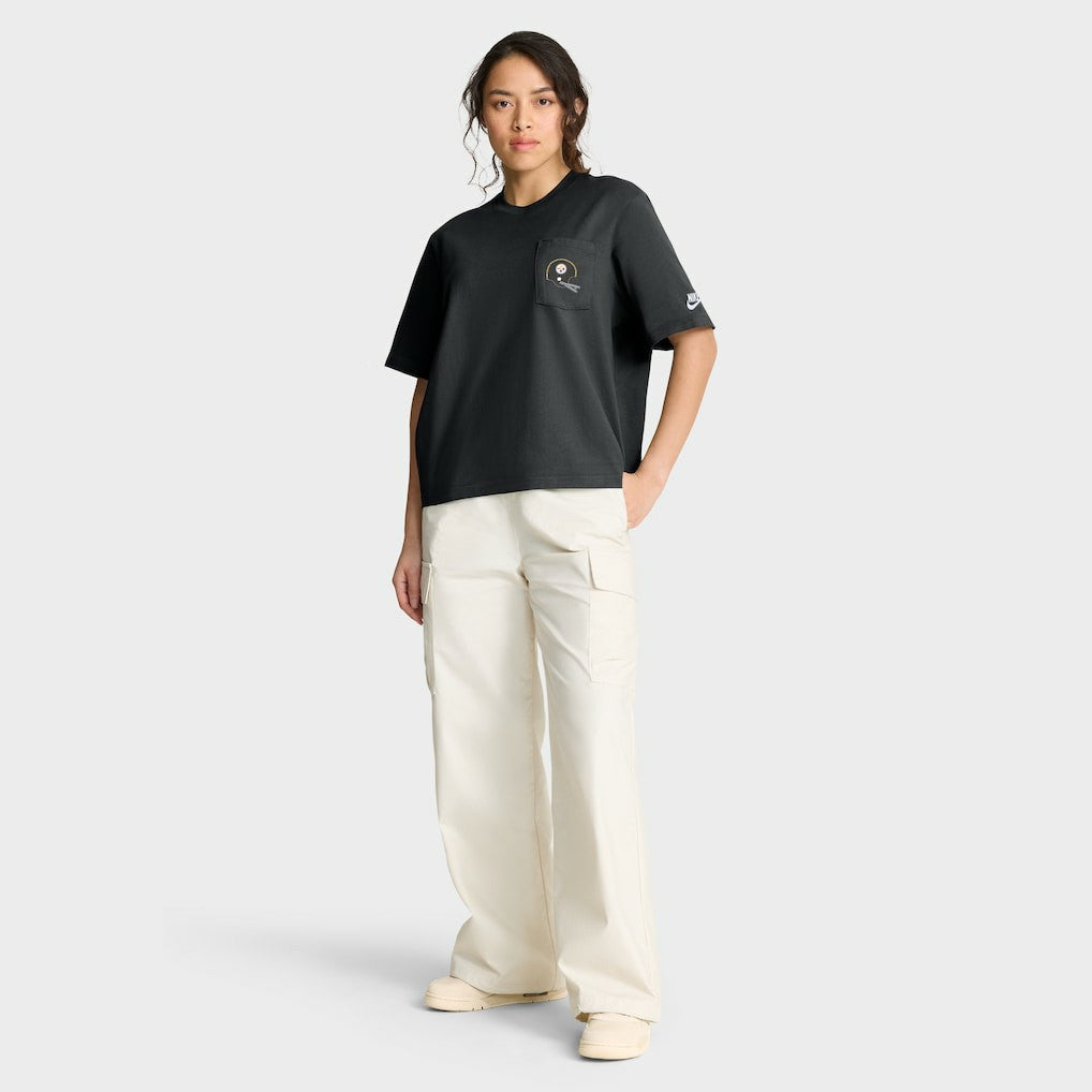 Women's Rewind Pocket Boxy T-Shirt - Pittsburgh Steelers T-shirts
