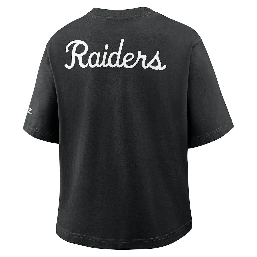Women's Rewind Pocket Boxy T-Shirt - Las Vegas Raiders T-shirts