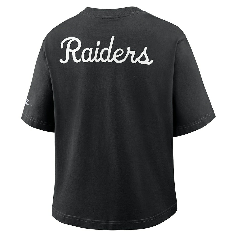 Women's Rewind Pocket Boxy T-Shirt - Las Vegas Raiders T-shirts