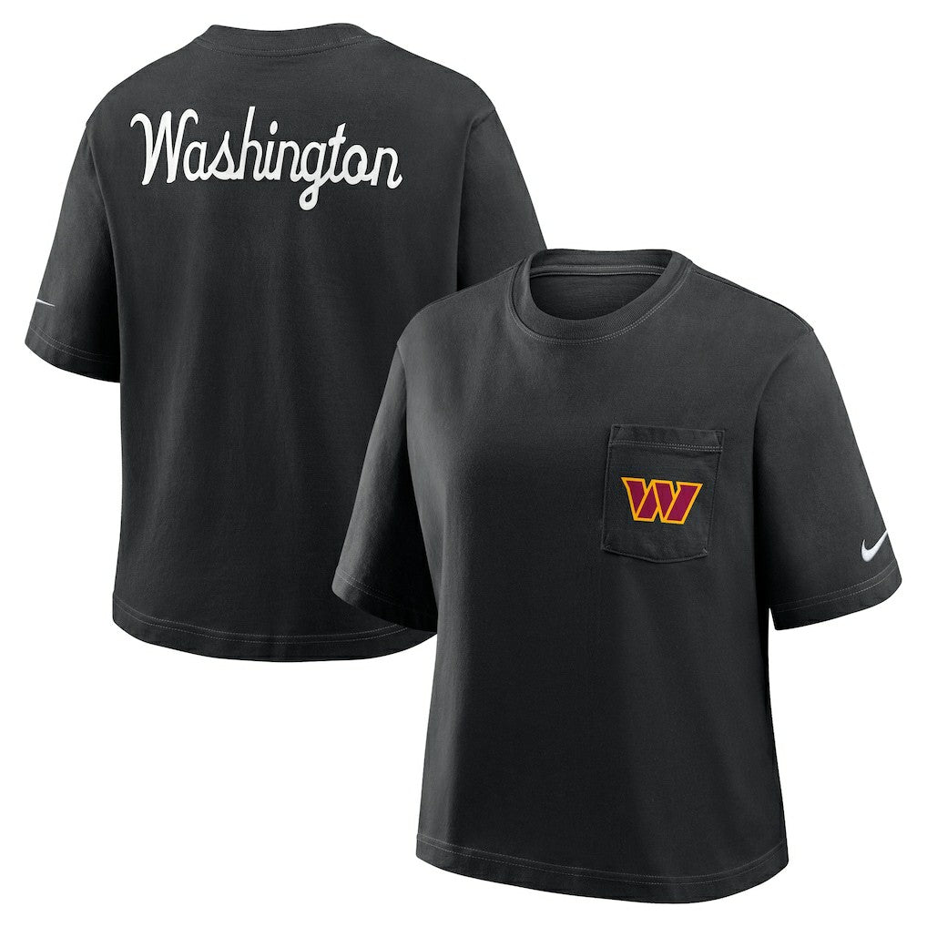 Women's Rewind Pocket Boxy T-Shirt - Washington Commanders T-shirts