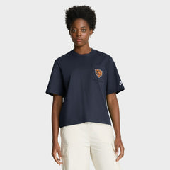 Women's Rewind Pocket Boxy T-Shirt - Chicago Bears T-shirts