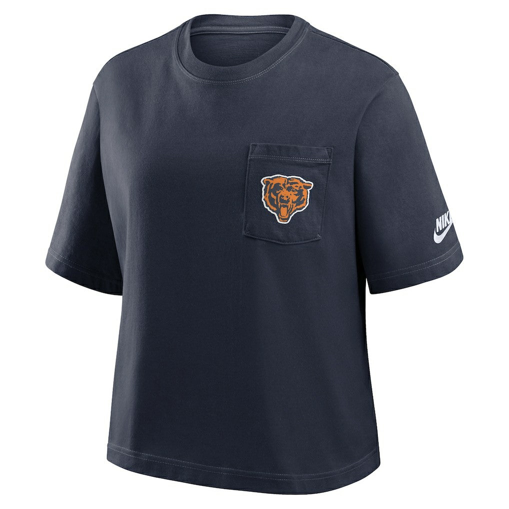 Women's Rewind Pocket Boxy T-Shirt - Chicago Bears T-shirts
