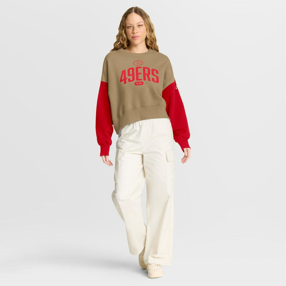 Women's Oversized Rewind Pullover Sweatshirt - San Francisco 49ers Pullover