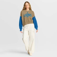 Women's Oversized Rewind Pullover Sweatshirt - Detroit Lions Pullover