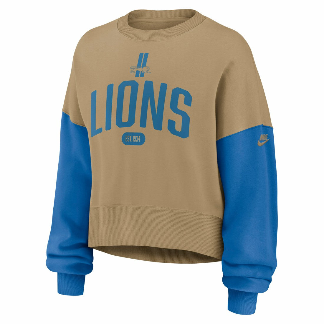Women's Oversized Rewind Pullover Sweatshirt - Detroit Lions Pullover