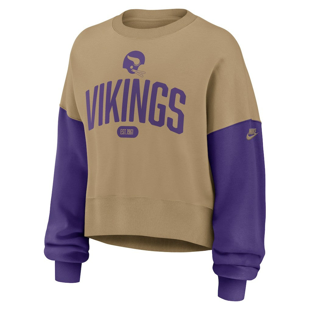 Women's Oversized Rewind Pullover Sweatshirt - Minnesota Vikings Pullover