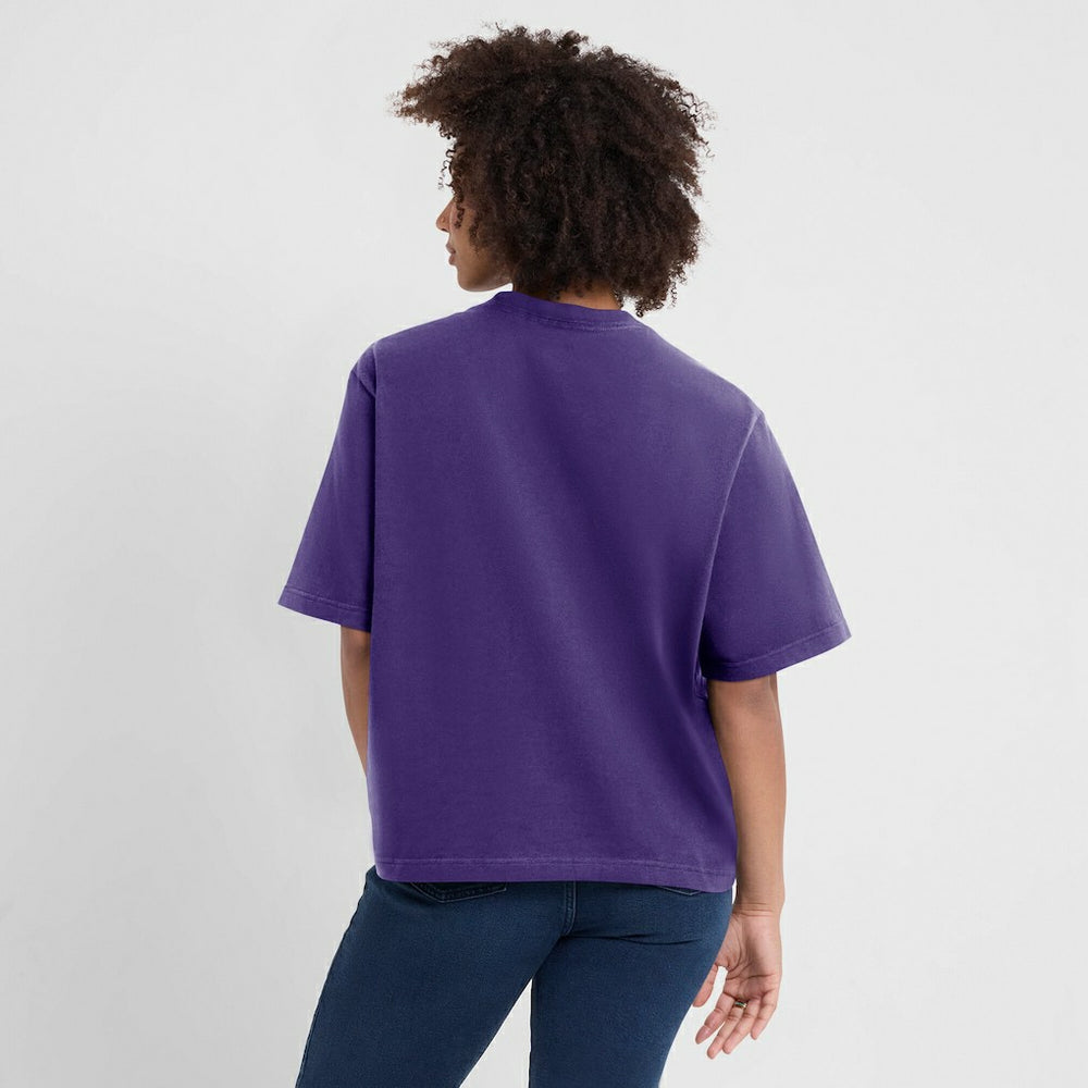 Women's Essential Script Relaxed Boxy T-Shirt - Minnesota Vikings T-shirts