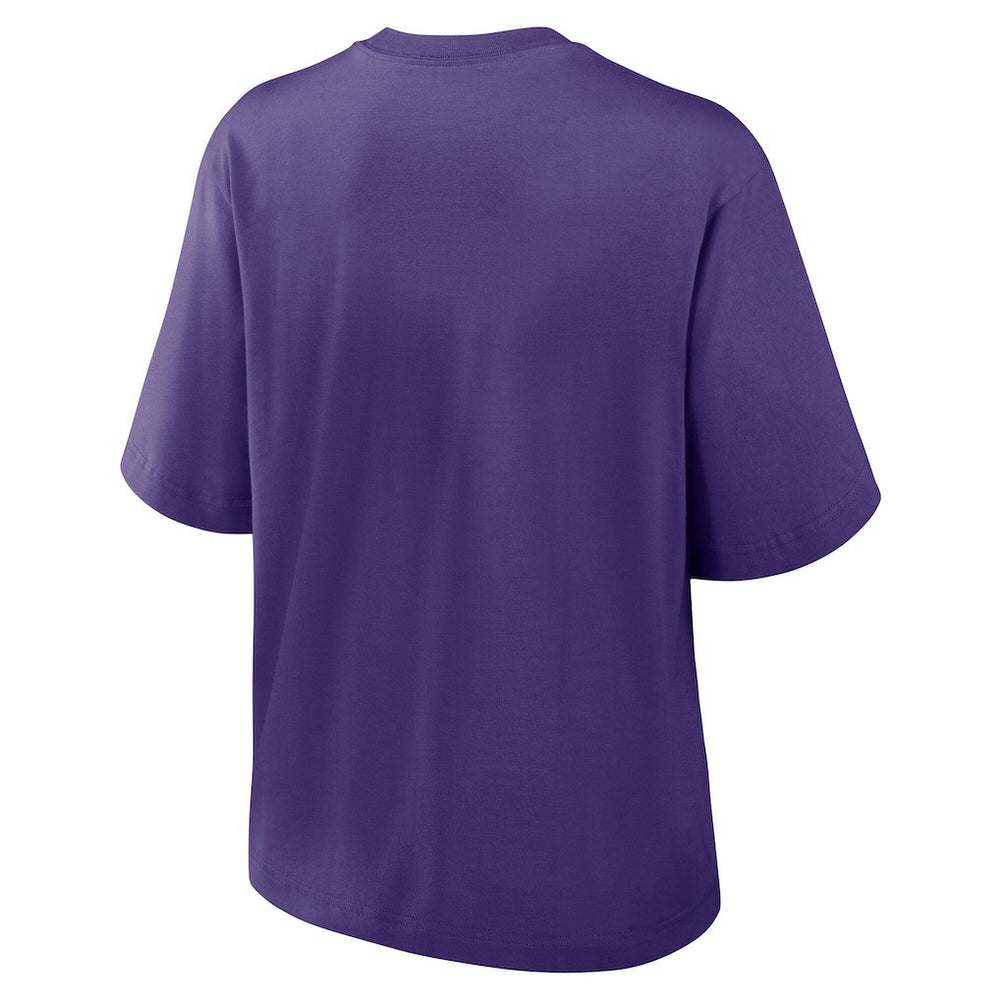 Women's Essential Script Relaxed Boxy T-Shirt - Minnesota Vikings T-shirts