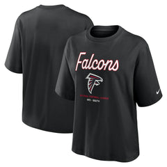 Women's Essential Script Relaxed Boxy T-Shirt - Atlanta Falcons T-shirts