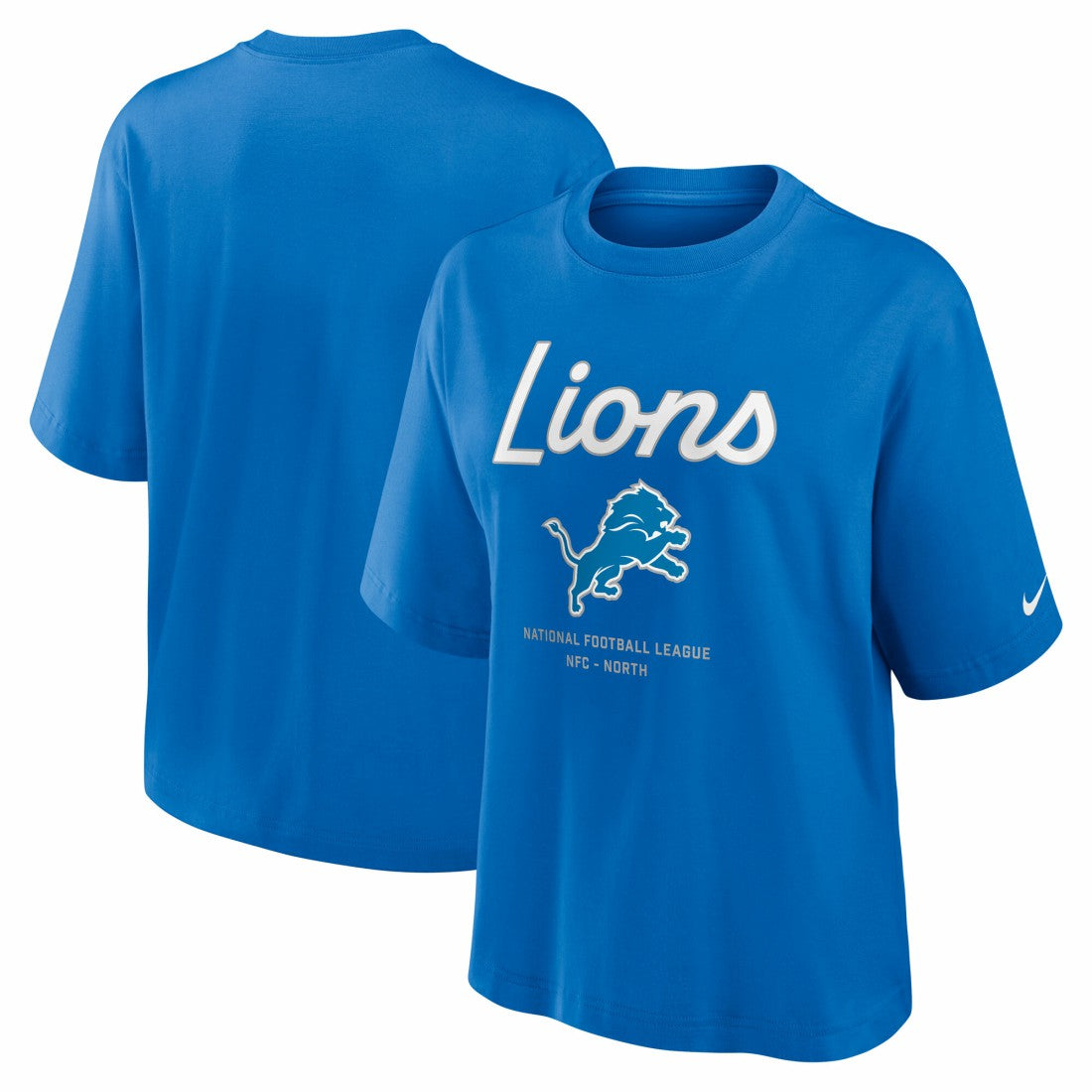 Women's Essential Script Relaxed Boxy T-Shirt - Detroit Lions T-shirts