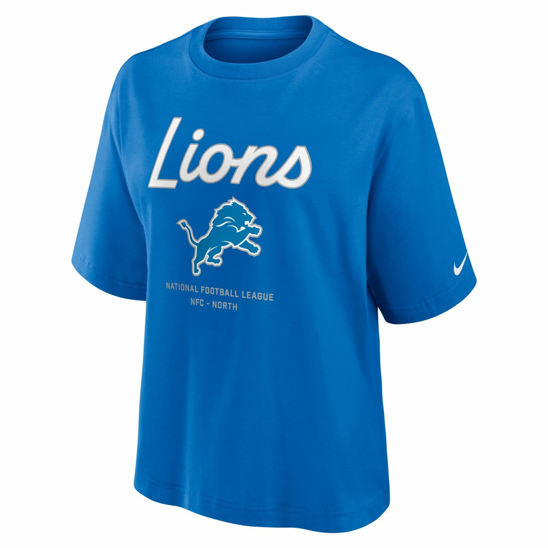 Women's Essential Script Relaxed Boxy T-Shirt - Detroit Lions T-shirts