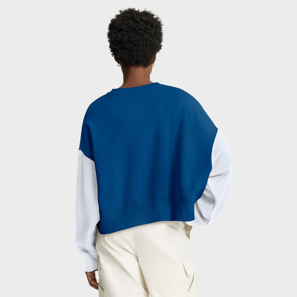 Women's Oversized Color-Block Pullover Sweatshirt - Indianapolis Colts Pullover