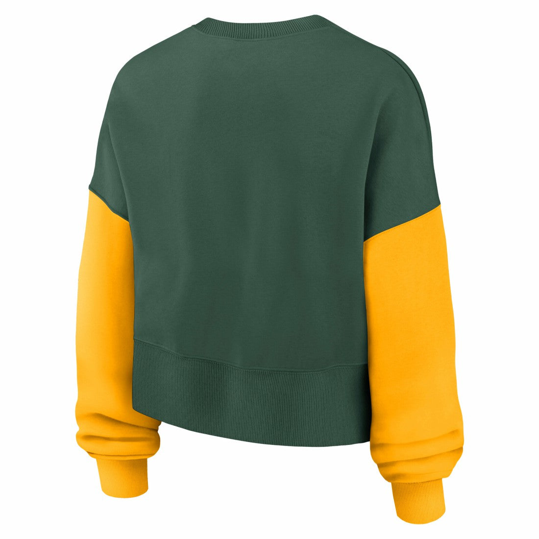 Women's Oversized Color-Block Pullover Sweatshirt - Green Bay Packers Pullover
