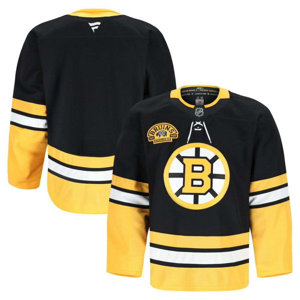 NHL Boston Bruins Fanatics 100th Anniversary Authentic Pro Jersey