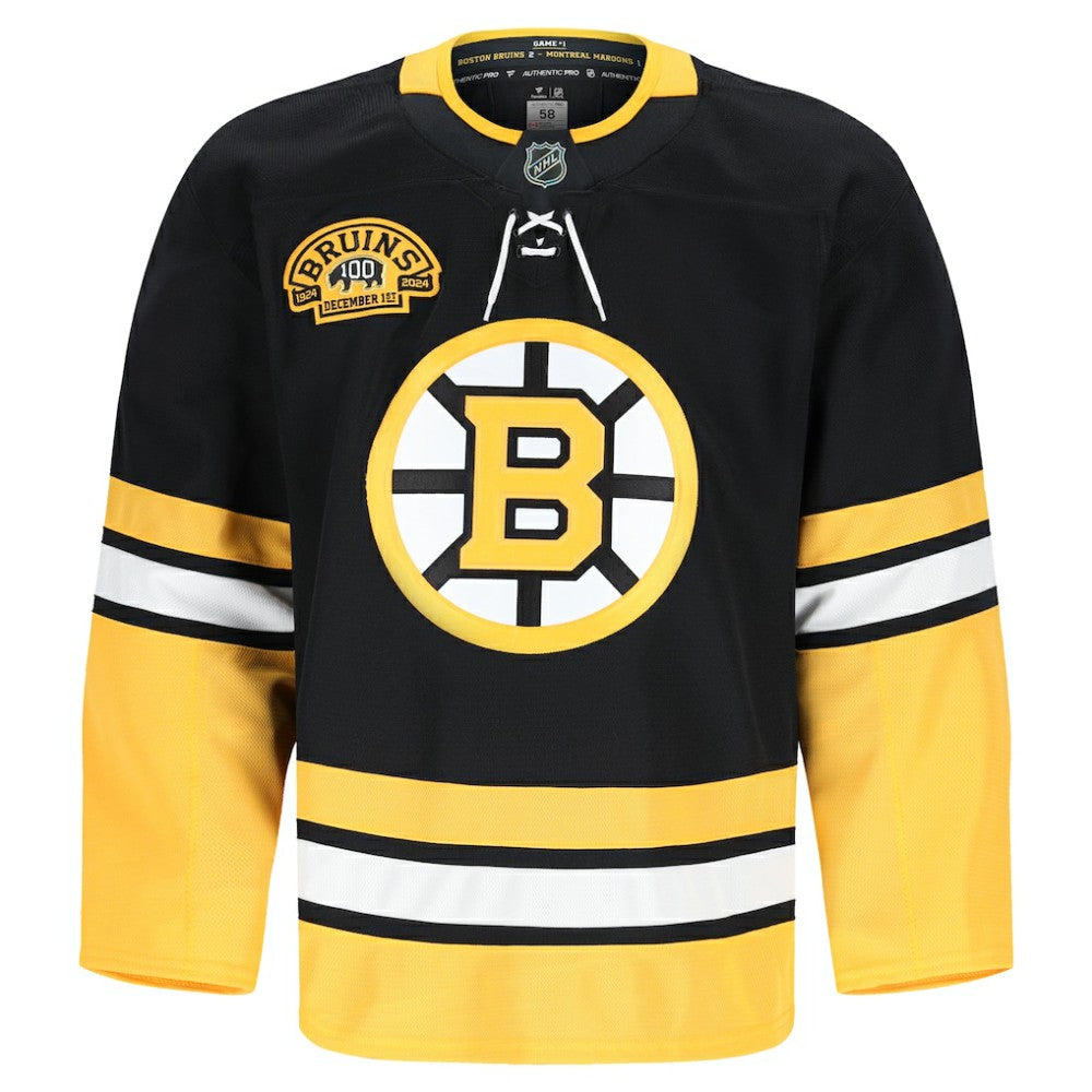 NHL Boston Bruins Fanatics 100th Anniversary Authentic Pro Jersey