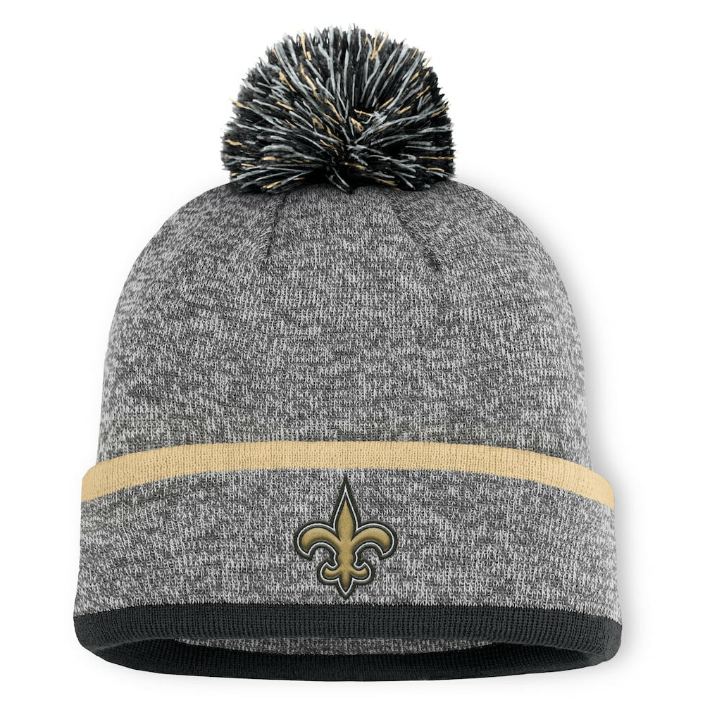 Motion Cuffed Knit Hat with Pom - New Orleans Saints Hats