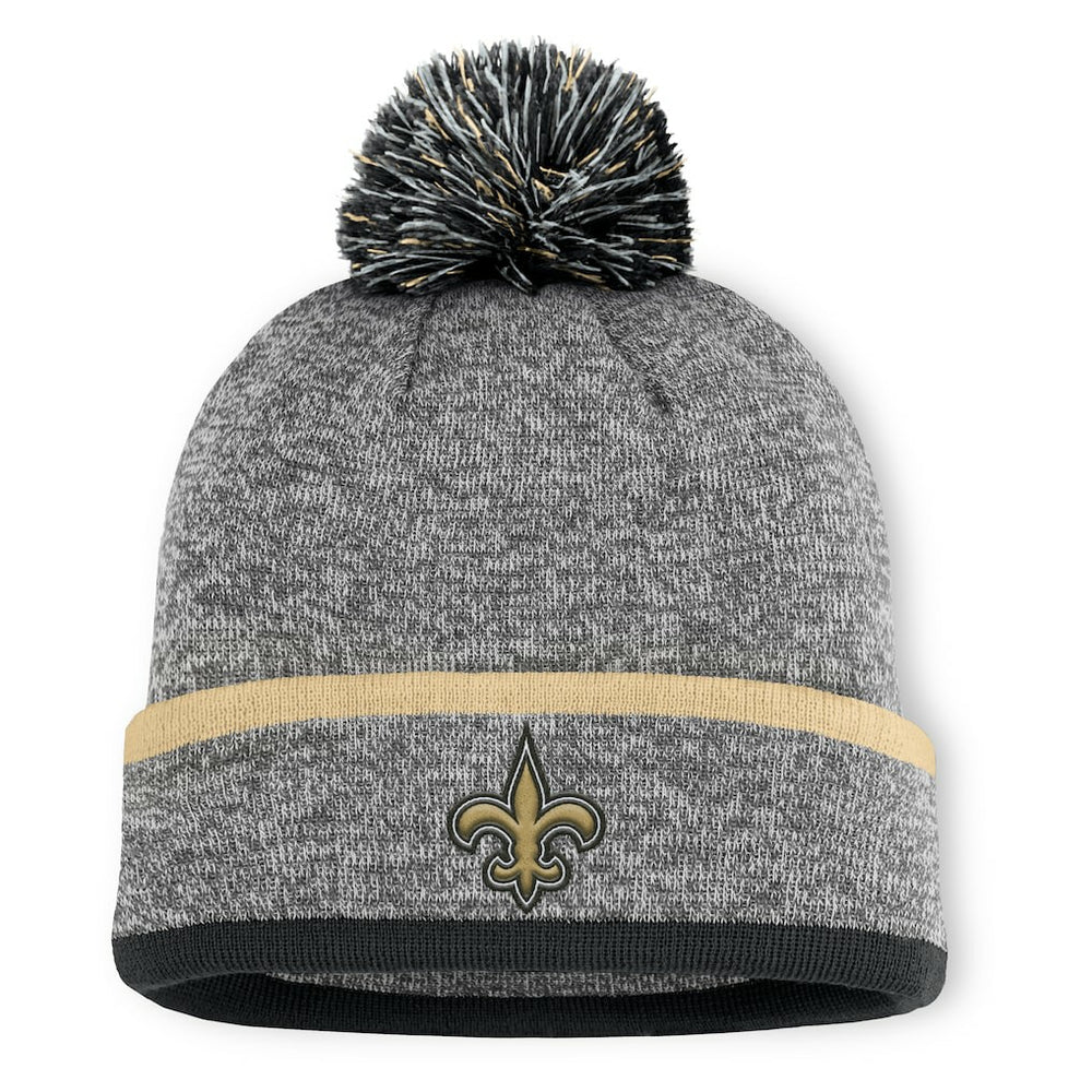 Motion Cuffed Knit Hat with Pom - New Orleans Saints Hats