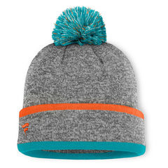 Motion Cuffed Knit Hat with Pom - Miami Dolphins Hats