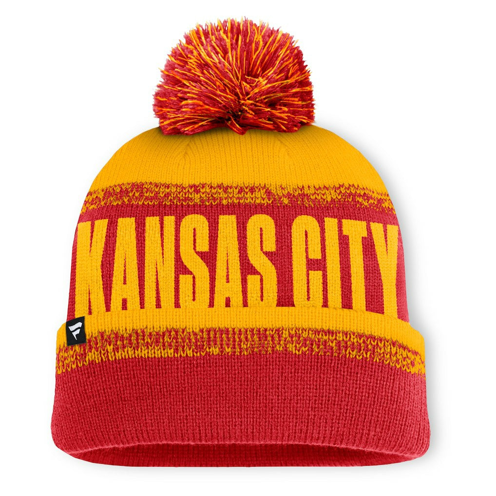 Play Action Cuffed Knit Hat with Pom - Kansas City Chiefs Hats