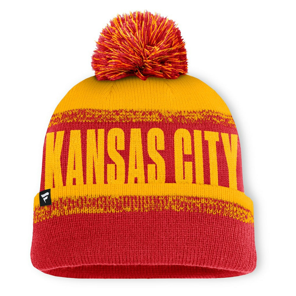 Play Action Cuffed Knit Hat with Pom - Kansas City Chiefs Hats