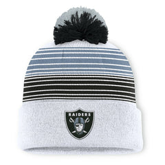 Ghost Cuffed Knit Hat with Pom - Las Vegas Raiders Hats