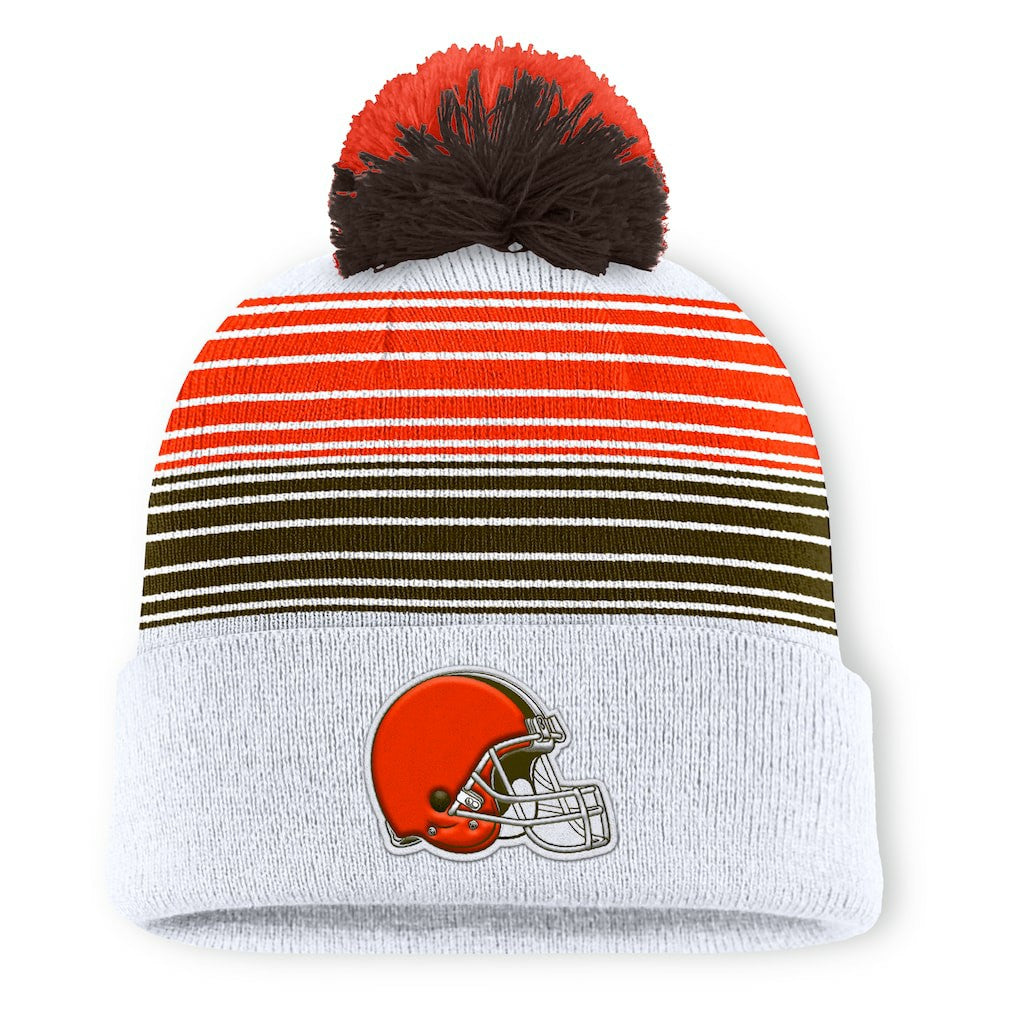 Ghost Cuffed Knit Hat with Pom - Cleveland Browns Hats