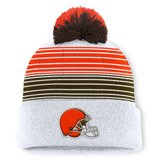 Ghost Cuffed Knit Hat with Pom - Cleveland Browns Hats