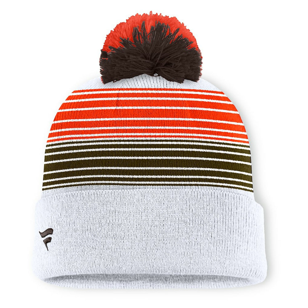 Ghost Cuffed Knit Hat with Pom - Cleveland Browns Hats