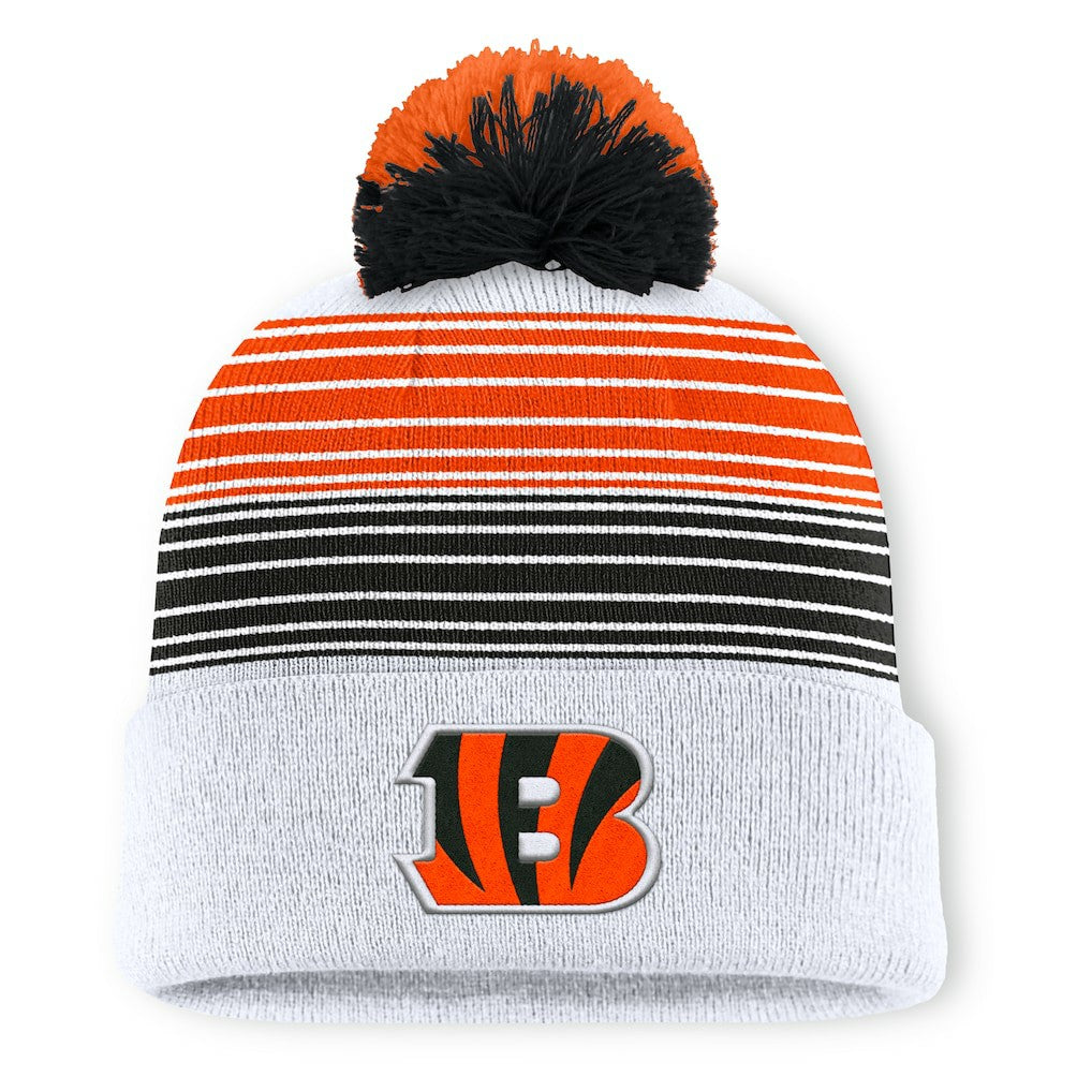 Ghost Cuffed Knit Hat with Pom - Cincinnati Bengals Hats