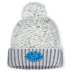 Women's Pro Set Cuffed Knit Hat with Pom - Detroit Lions Hats