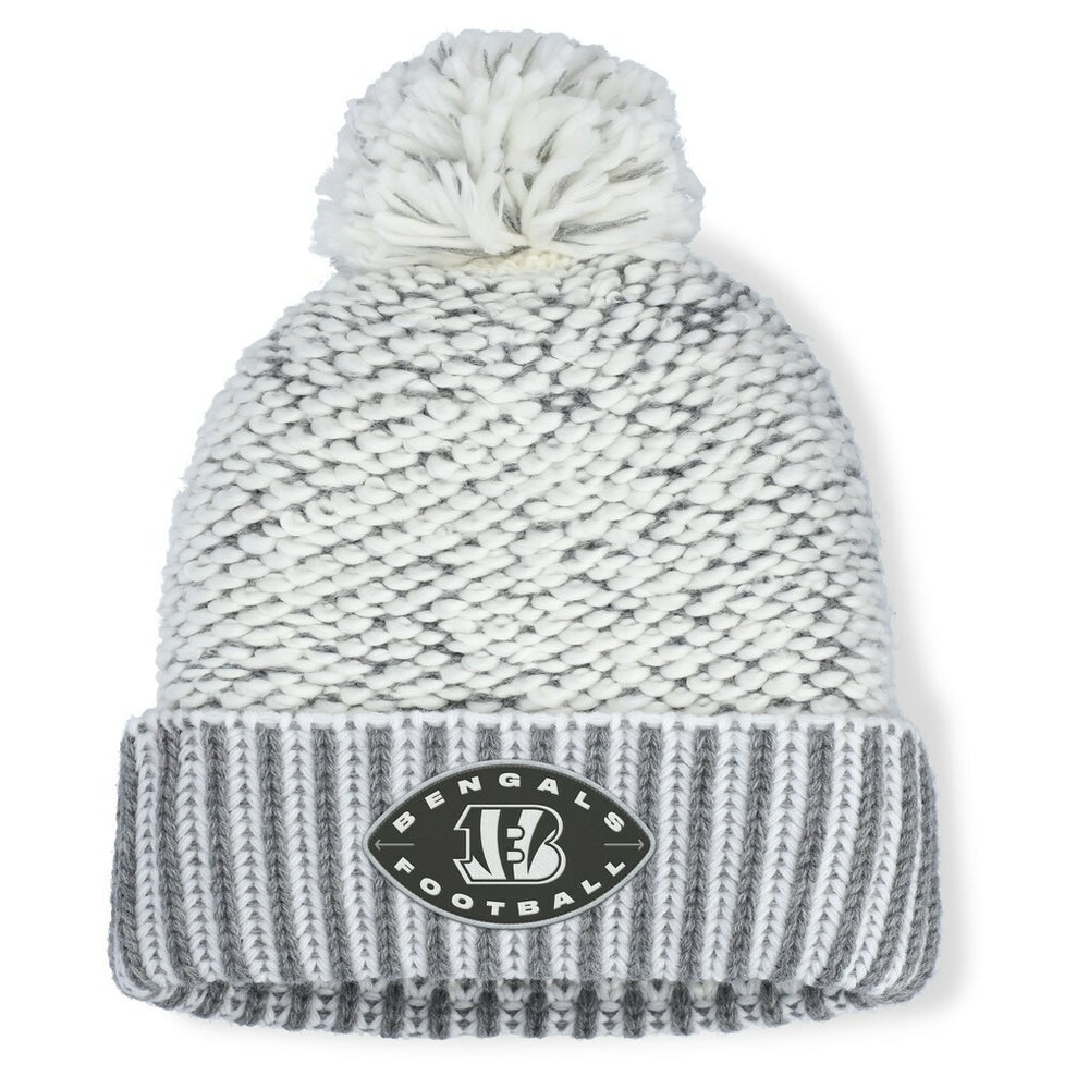 Women's Pro Set Cuffed Knit Hat with Pom - Cincinnati Bengals Hats