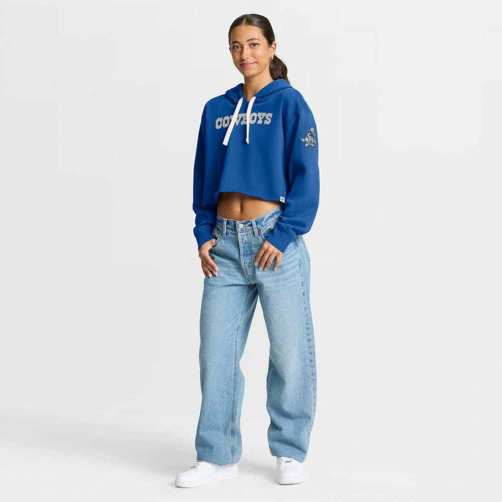 Women's Oversized Hometown Heritage Cropped Hoodie - Dallas Cowboys Hoodies