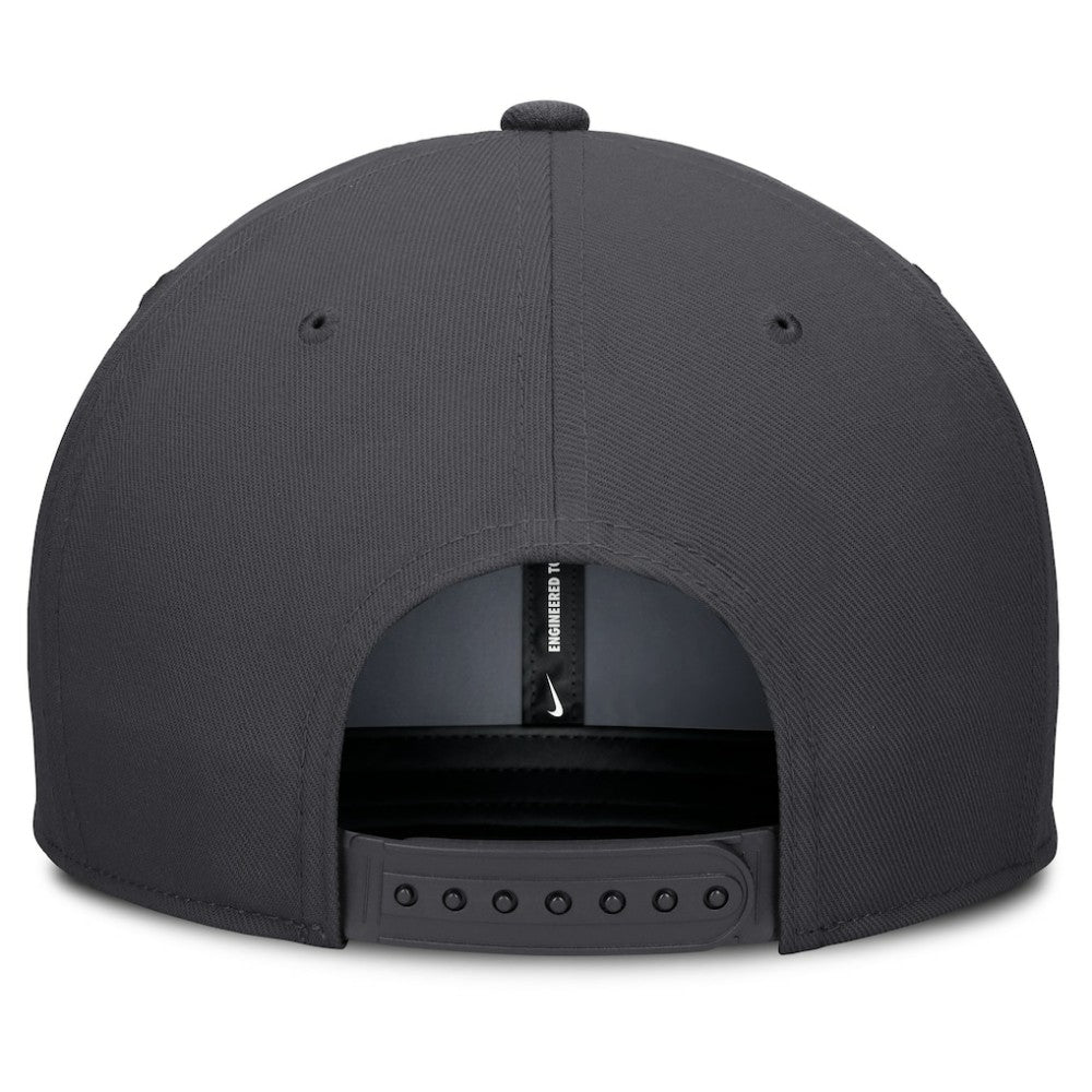 Anthracite Chicago Cubs Nike Statement Pro Snapback Hat