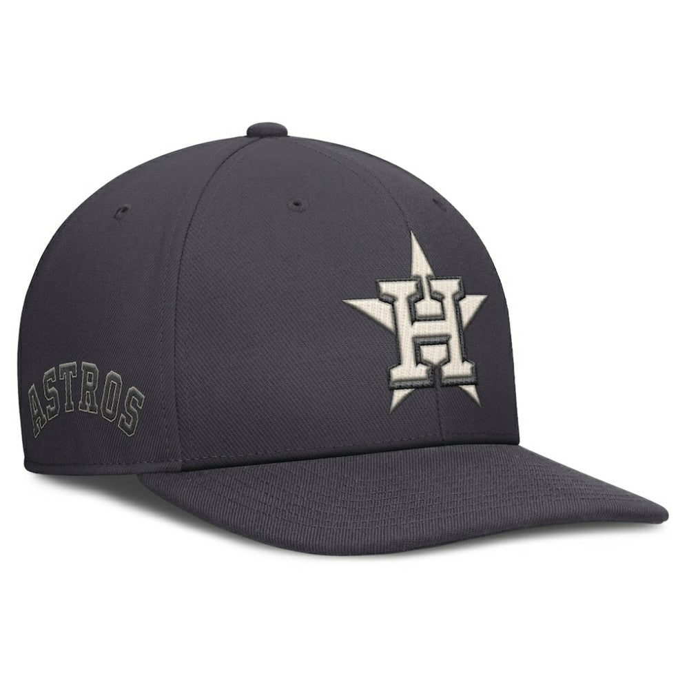 Anthracite Houston Astros Nike Statement Pro Snapback Hat