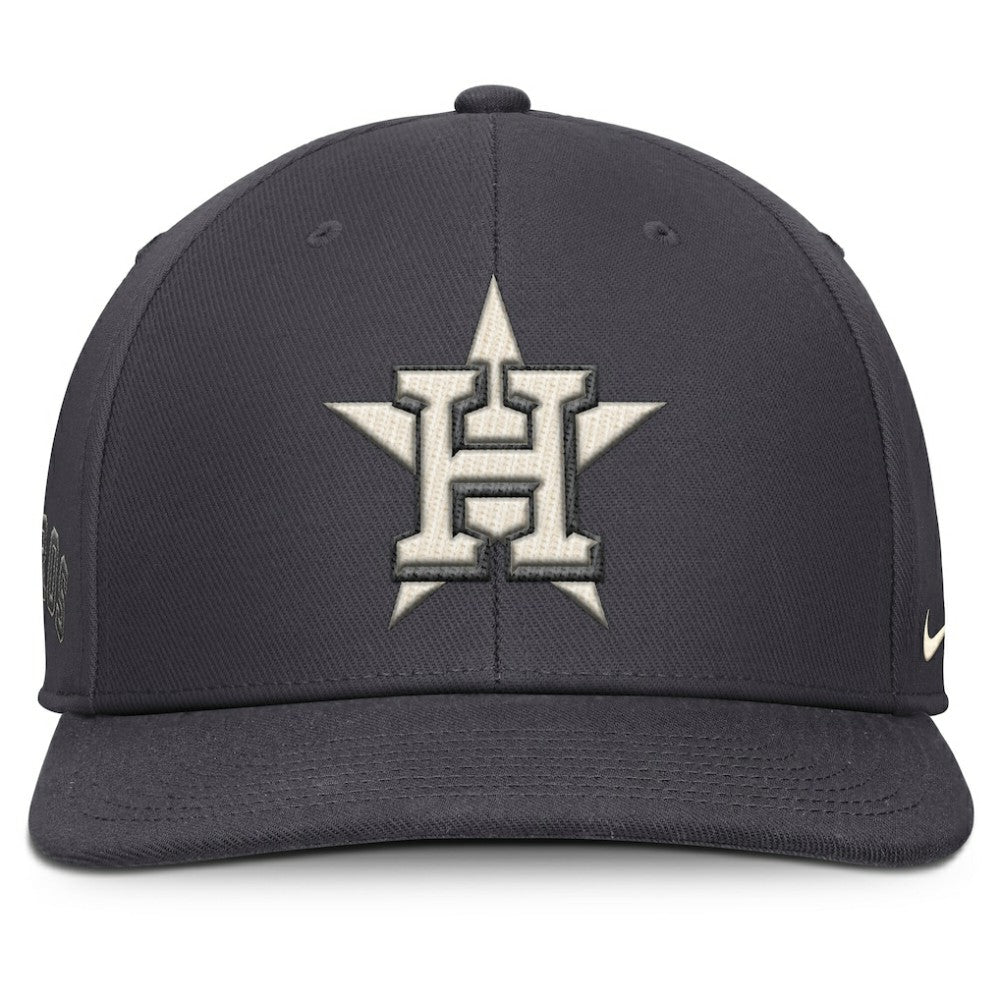 Anthracite Houston Astros Nike Statement Pro Snapback Hat