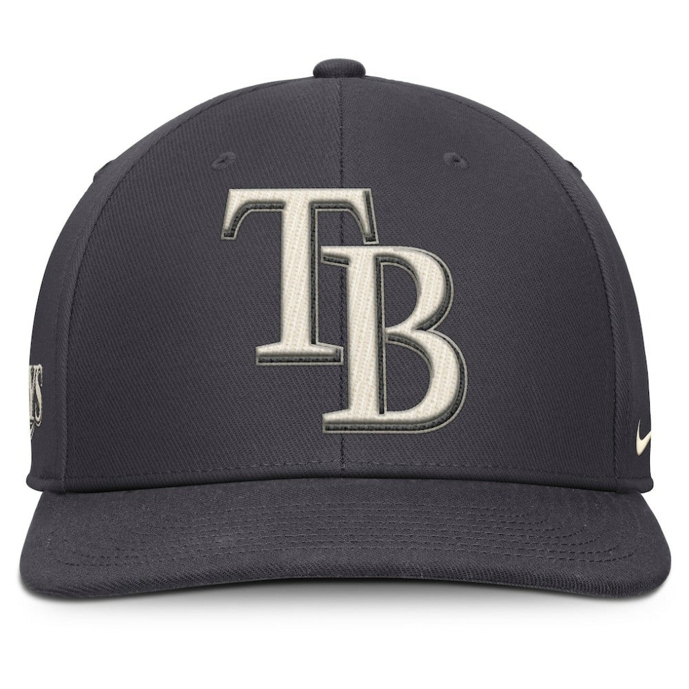 Anthracite Tampa Bay Rays Nike Statement Pro Snapback Hat