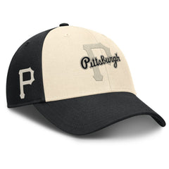 Black/Natural Pittsburgh Pirates Nike Statement Club Performance Adjustable Hat