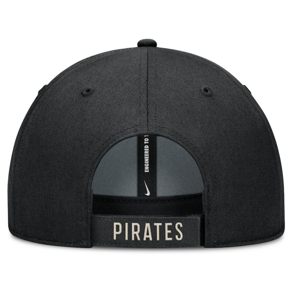 Black/Natural Pittsburgh Pirates Nike Statement Club Performance Adjustable Hat