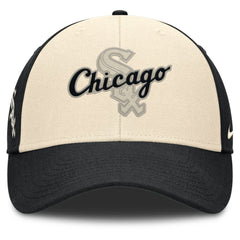 Black/Natural Chicago White Sox Nike Statement Club Performance Adjustable Hat