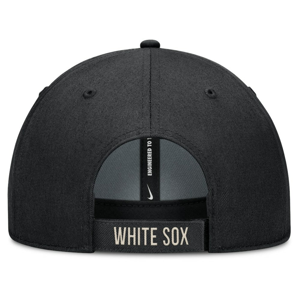 Black/Natural Chicago White Sox Nike Statement Club Performance Adjustable Hat