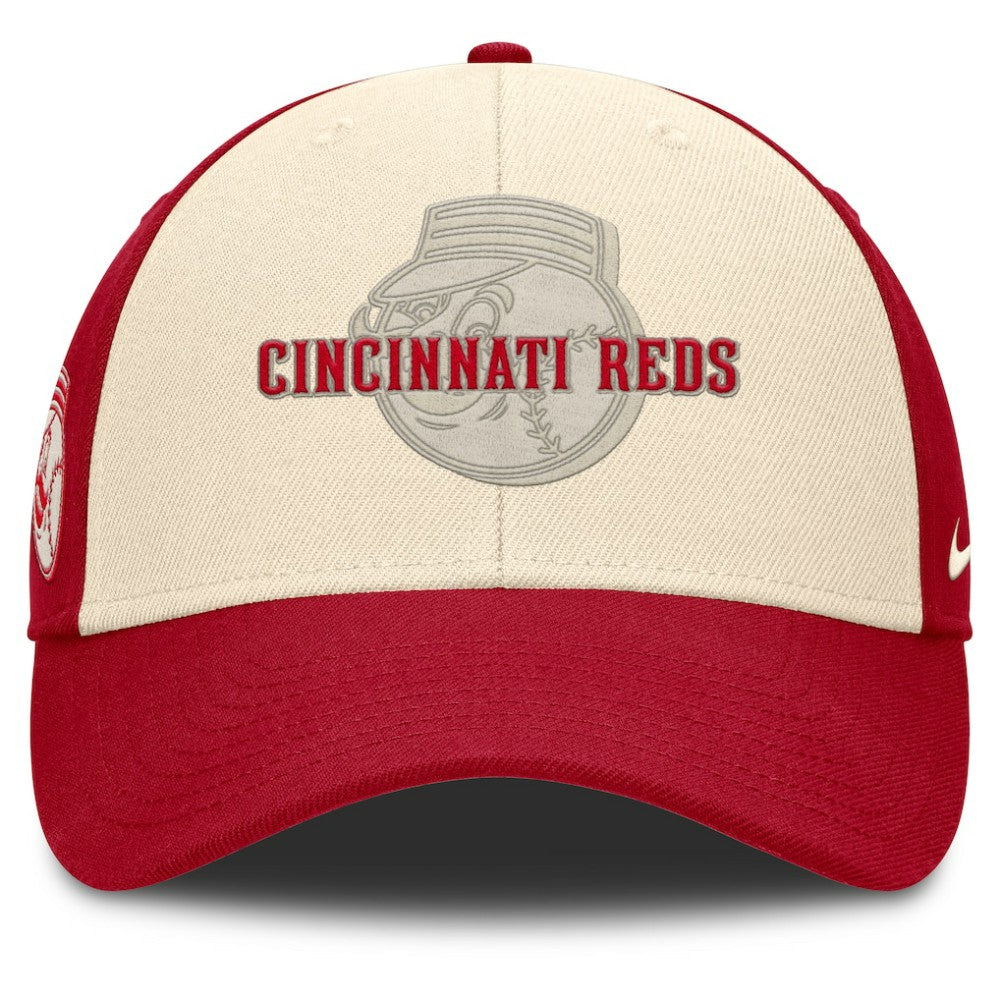 Red/Natural Cincinnati Reds Nike Statement Club Performance Adjustable Hat
