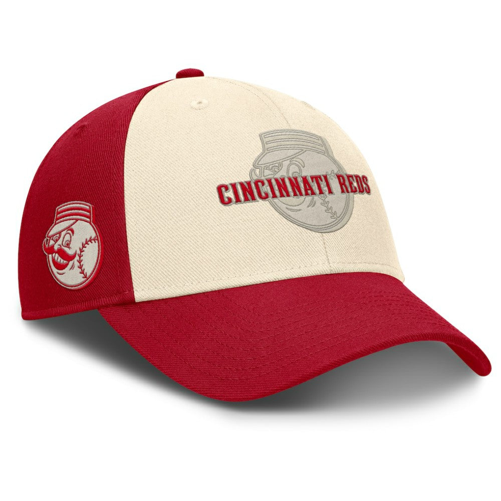 Red/Natural Cincinnati Reds Nike Statement Club Performance Adjustable Hat