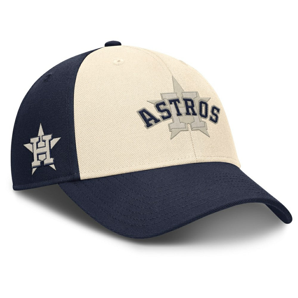 Navy/Natural Houston Astros Nike Statement Club Performance Adjustable Hat