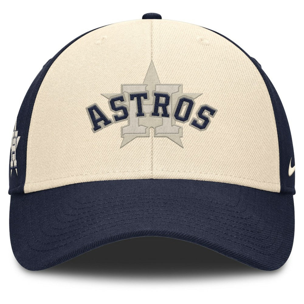 Navy/Natural Houston Astros Nike Statement Club Performance Adjustable Hat