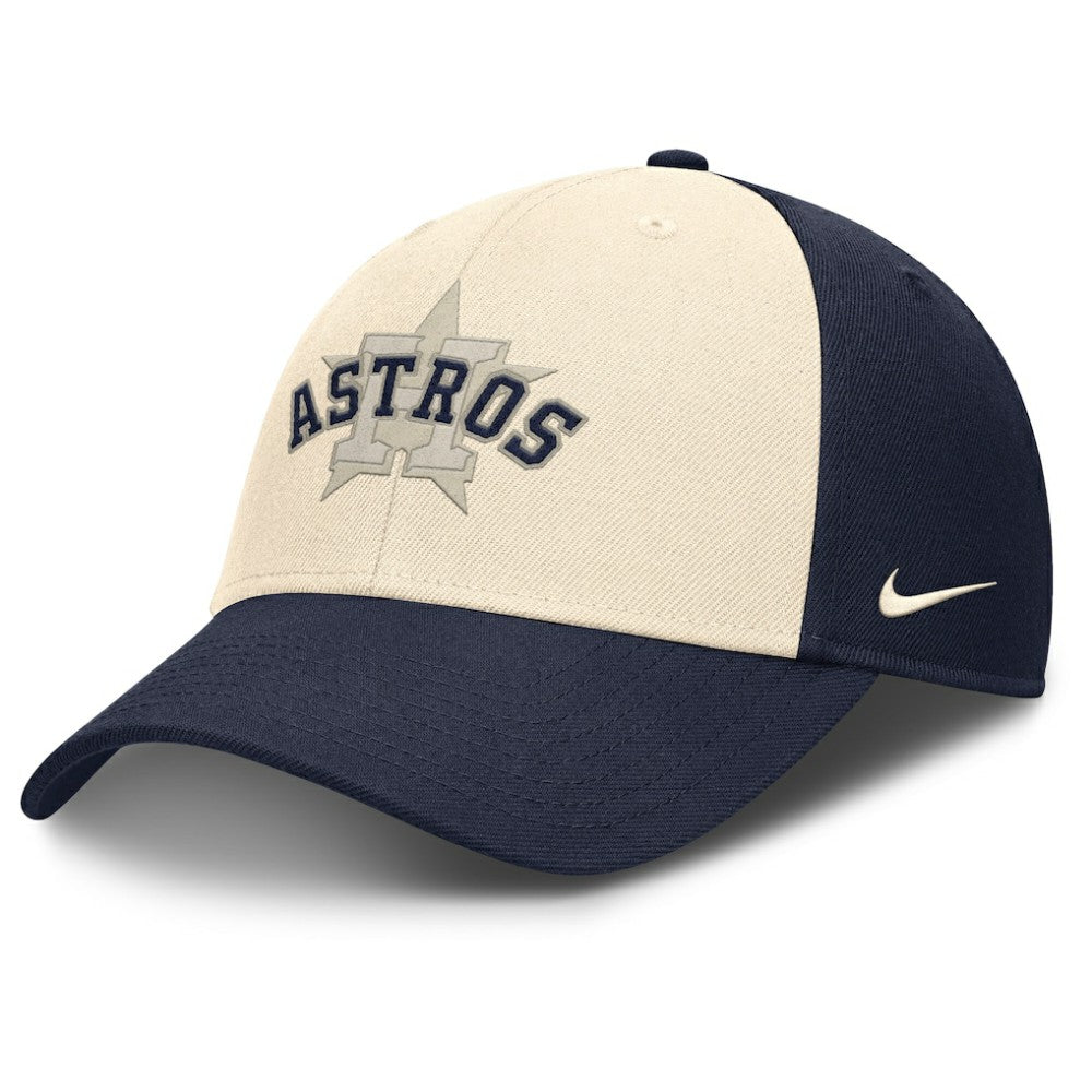 Navy/Natural Houston Astros Nike Statement Club Performance Adjustable Hat